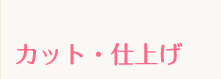 カット・仕上げ